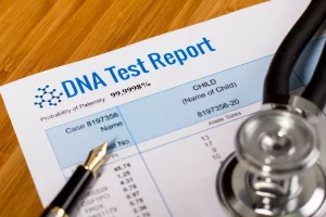 DNA report for finding a biological father